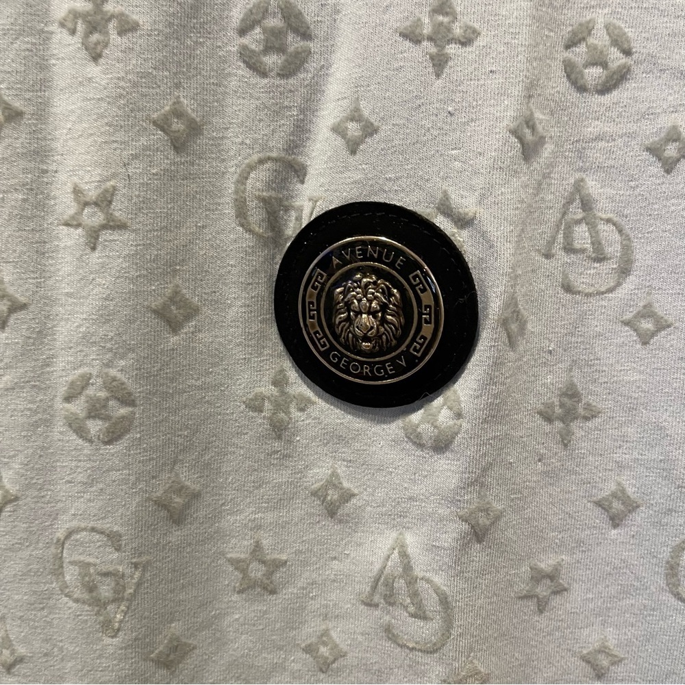 Avenue George V Paris Logo Light Blue Mens Tee Shirt Size Small - Picture 3 of 10